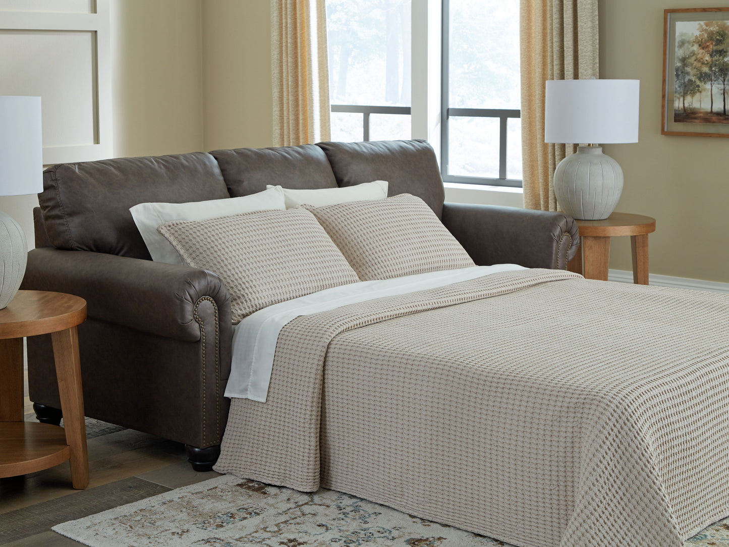 Roxmere - Queen Sofa Sleeper - Umber
