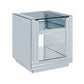 Nysa - 24" End Table - Mirrored & Faux Crystals