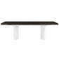 Carena - Dining Table With Leaf - White & Brown