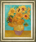Still Life Vase With Twelve Sunflowers, January 1889 By Vincent Van Gogh - Framed Print Wall Art - Gold
