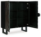 Fosterman - Accent Cabinet - Distressed Black