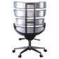 Megan - Office Chair - Vintage Black Top Grain Leather & Aluminum