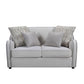 Mahler - Loveseat With 4 Pillows - Beige Linen