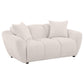 Destino - Chenille Upholstered Splayed Arm Loveseat - Greige