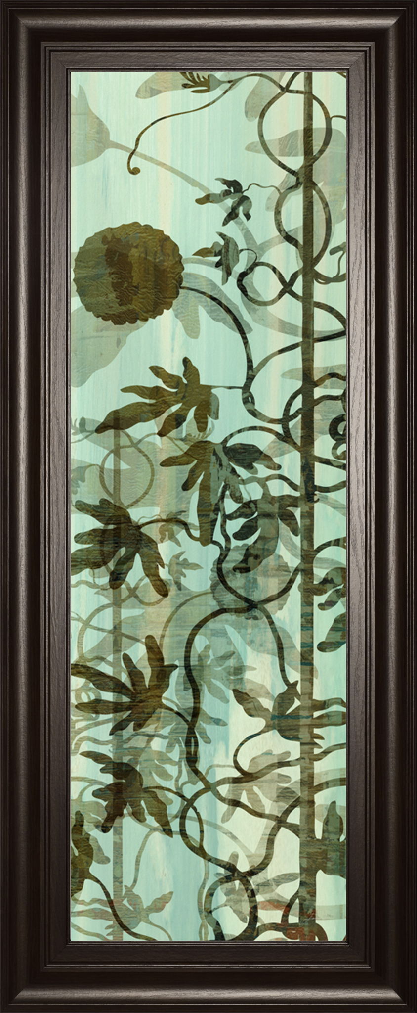Climbers IV By James Burghardt - Framed Print Wall Art - Green