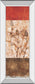 Fresco I By Loretta Linza - Mirror Framed Print Wall Art - Beige