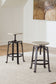 Karisslyn - Swivel Stool (Set of 2) - Whitewash / Black