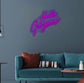 Neon Hello Gorgeous - Purple