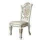 Vendome - 48" Side Chair Set of 2) - Synthetic Leather & Antique Pearl