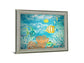 Coral Reef Dance - 28" x 34" Framed Wall Art - Light Blue
