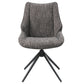 Malika - Side Chair With Swivel Set of 2) - Brown Chenille