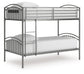 Lanceburg - Twin/Twin Bunk Bed With Ladder - Gray