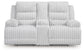 Rhines Falls - Double Reclining Power Loveseat With Console - Alloy