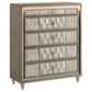 Lorient - 5-Drawer LED Chest Of Drawers - Ivory And Camel