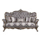 Elozzol - Sofa With 5 Pillows - Fabric & Antique Bronze