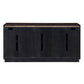 Geranio - Console Cabinet - Metallic Silver & Walnut