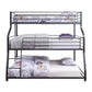 Caius II - Twin Over Full/Queen Bunk Bed - Gunmetal