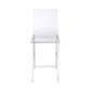 Nadie - Counter Height Chair Set of 2) - Clear Acrylic & Chrome