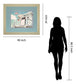 The Cabin By Natasia Cook - Framed Print Wall Art - Light Blue