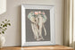 Flower Crown Elephant I By Jennifer Goldberger - Beige