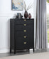 Brookmead - 5-Drawer Bedroom Chest - Black