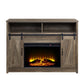 Tobias - 38" Fireplace - Rustic Oak