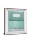 Azure 1 By Caroline - Mirror Framed Print Wall Art - Light Blue