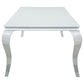 Carone - Rectangular Glass Top Dining Table