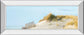 Beachscape L By James Mcloughlin - Mirror Framed Print Wall Art - Light Blue