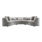 Ivria - Sectional Sofa With 9 Pillows - Gray Boucle