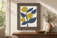 22x26 Branch III By Chariklia Zarris - Blue