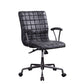 Barack - Office Chair - Vintage Black Top Grain Leather & Aluminum