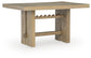 Lasinger - Rectangular Dining Room Counter Table - Light Brown