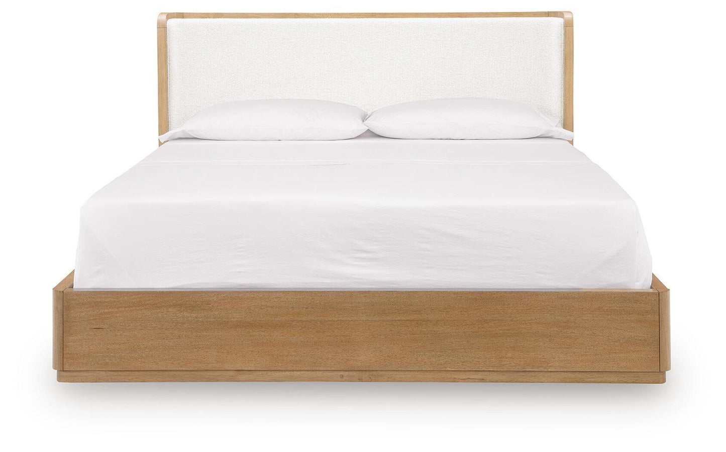 Pamaria - King Upholstered Bed - Light Brown