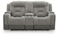 Mixed Motion - Power Reclining Loveseat With Console / Adjustable Headrest