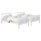 Chapman - Wood Twin Over Twin Bunk Bed With Mattress - White