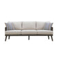 Genova - Patio Sofa With Two Accent Pillows - Gray