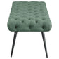 Ella - Upholstered Tufted Bench Metal Legs
