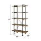 Nefo - Bookshelf - Rustic Oak & Black