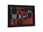 Rustic Wine Toast - 28" x 34" Framed Wall Art - Dark Red