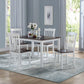 Green Leigh - Dining Table - White & Walnut