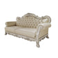 Dresden - Sofa With 4 Pillows - Synthetic Leather & Bone White