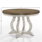 Cillin - Round Dining Table - Walnut & Antique White