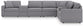 Modmax - L-Shaped Sectional - Granite