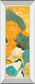 Mountain Shapes Il By Carolyn Roth - Mirror Framed Print Wall Art - Orange