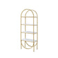 Lightmane - Bookshelf - White High Gloss & Gold