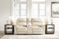 Dahlmoore - Dbl Power Reclining Loveseat With Console - Almond
