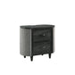 Skyline - 2 Drawer Nightstand - Onyx