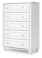 Kozlani - Five Drawer Chest - White