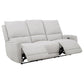 Sylmar - Chenille Upholstered Power Reclining Sofa - Dove Gray